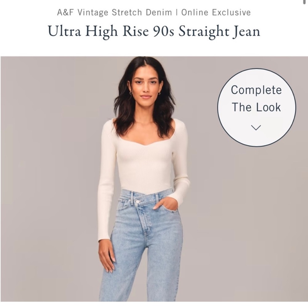 Abercrombie The 90s Straight Ultra High Rise Jeans